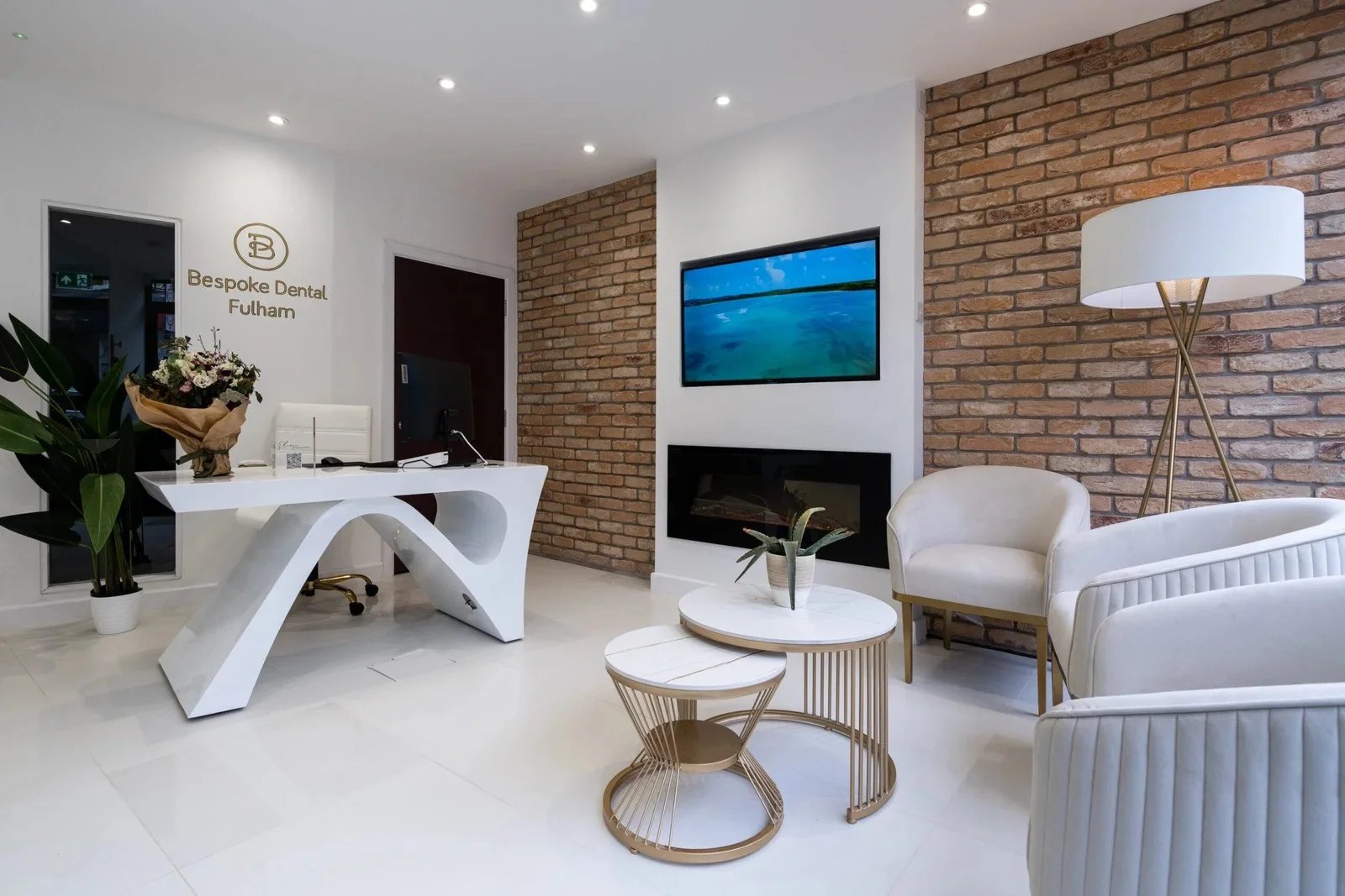 Reception and waiting area at Bespoke Dental Fulham in Parsons Green